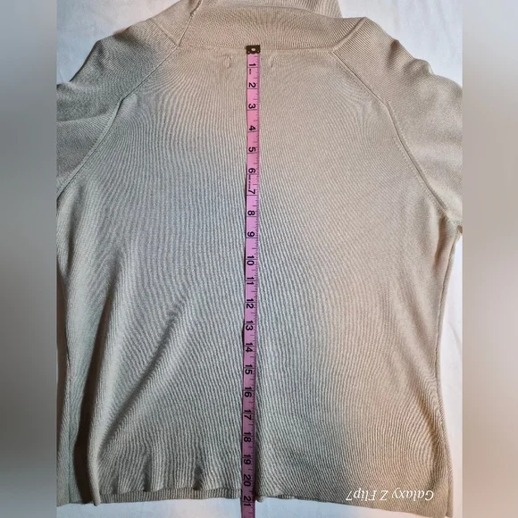 Valerie Separates 100% Silk Grey Mock Neck Sweater PL - READ DESC - Picture 7 of 10